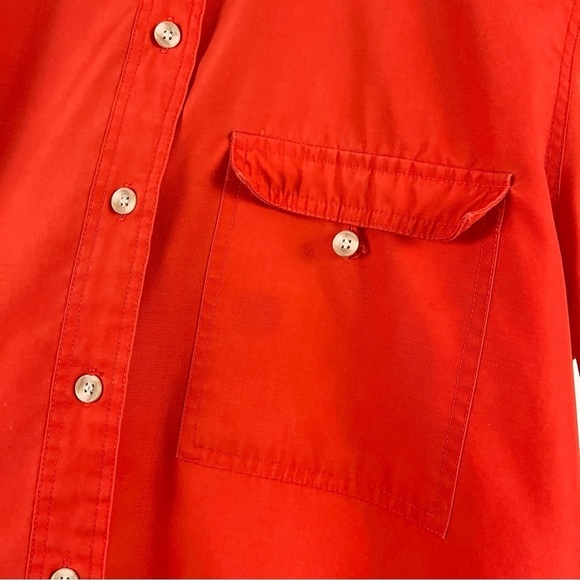 Liz Claiborne Size 8 Outdoor Hiking Button Down Shirt Safari Vibrant Breathable - Picture 4 of 7